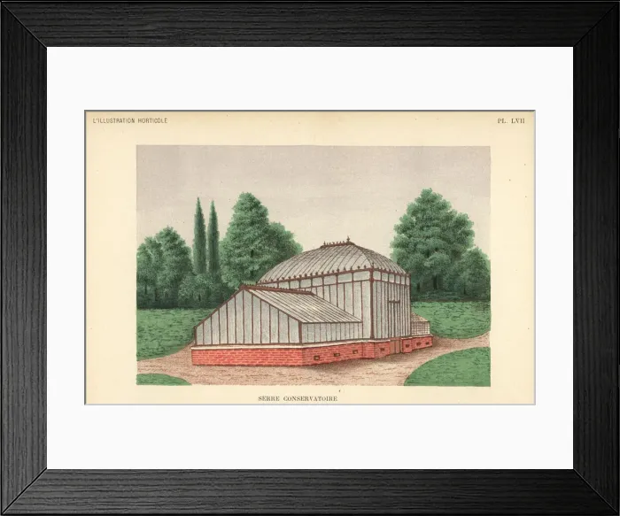 Framed Print : Garden architecture, greenhouse or conservatory Framed Print : Garden architecture, greenhouse or conservatory