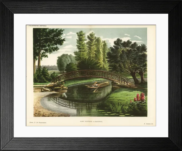Framed Print : Rustic bridge at Esquenoy Framed Print : Rustic bridge at Esquenoy