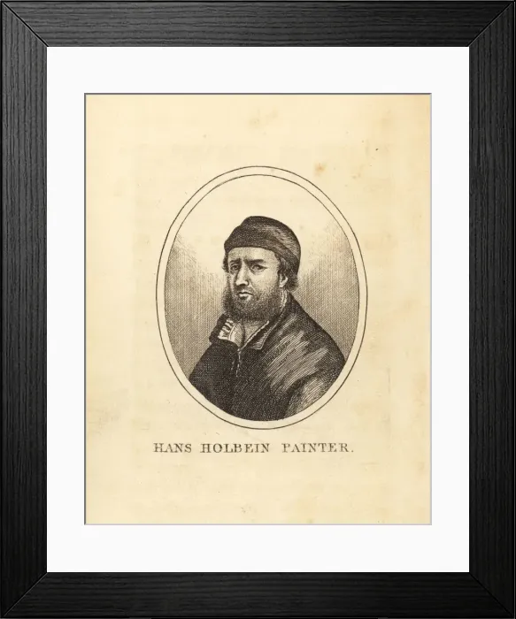 Framed Print : Self-portrait of Hans Holbein the painter Framed Print : Self-portrait of Hans Holbein the painter