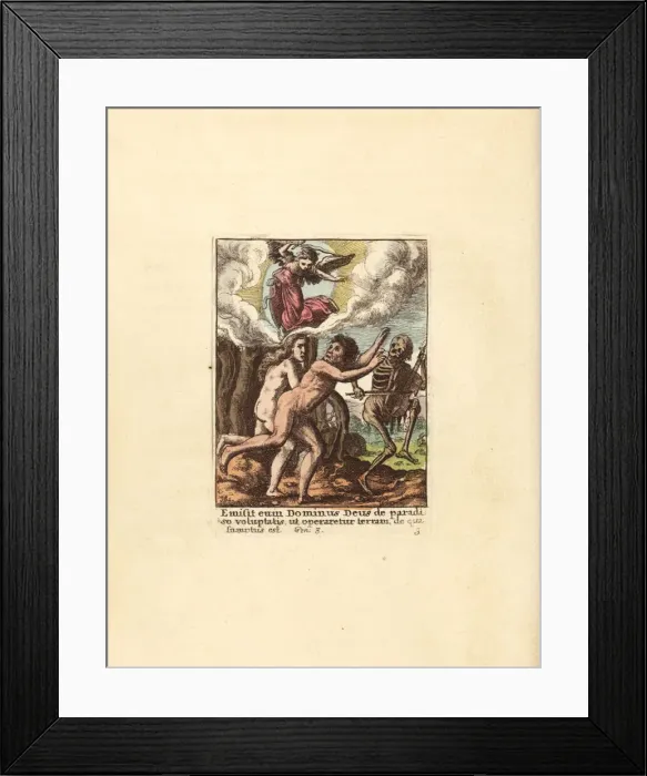 Framed Print : Adam and Eve driven out of the Garden of Eden Framed Print : Adam and Eve driven out of the Garden of Eden