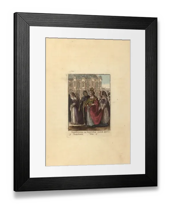 Framed Print : Skeleton of Death with the Queen Framed Print : Skeleton of Death with the Queen