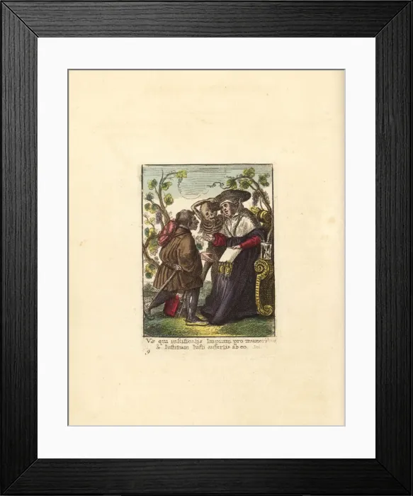 Framed Print : Skeleton of Death grabbing the hat of a Cardinal Framed Print : Skeleton of Death grabbing the hat of a Cardinal