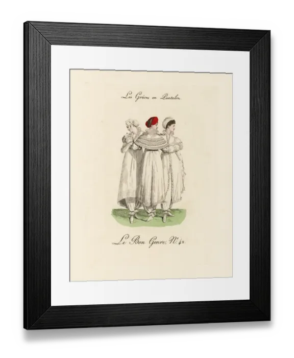 Framed Print : Three graces in trousers Framed Print : Three graces in trousers