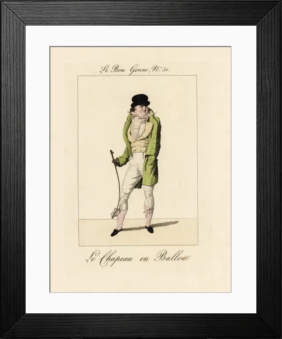 Framed Print : Man with round bowler hat and whip Framed Print : Man with round bowler hat and whip