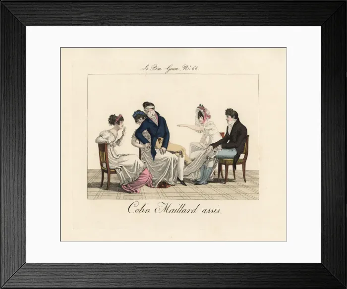 Framed Print : Seated blind mans buff Framed Print : Seated blind mans buff