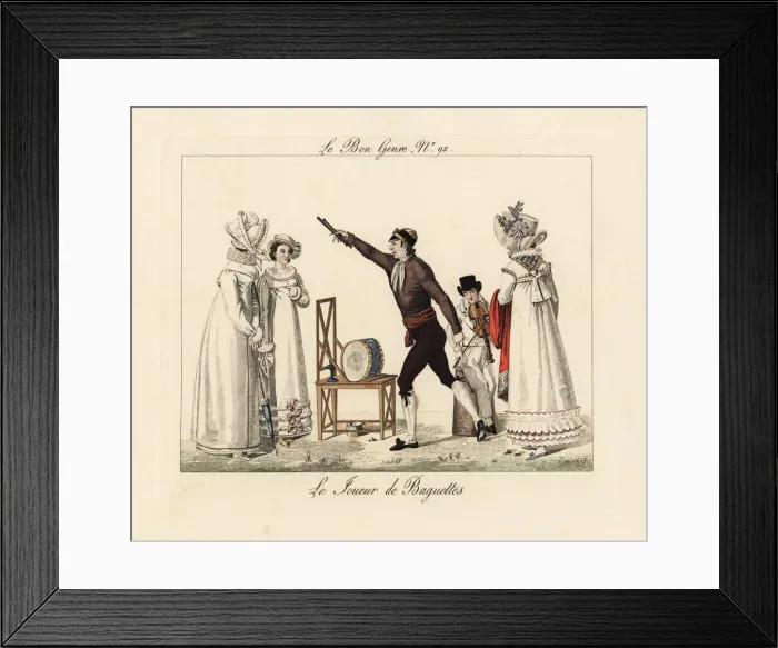 Framed Print : Street performer drumming with a violinist Framed Print : Street performer drumming with a violinist