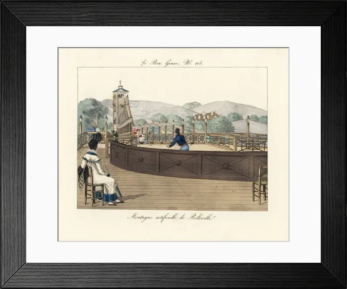 Framed Print : The roller coaster at Belleville, 1812 Framed Print : The roller coaster at Belleville, 1812