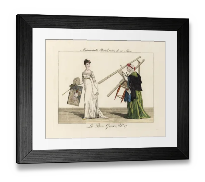 Framed Print : Miss Pastel and her mother Framed Print : Miss Pastel and her mother