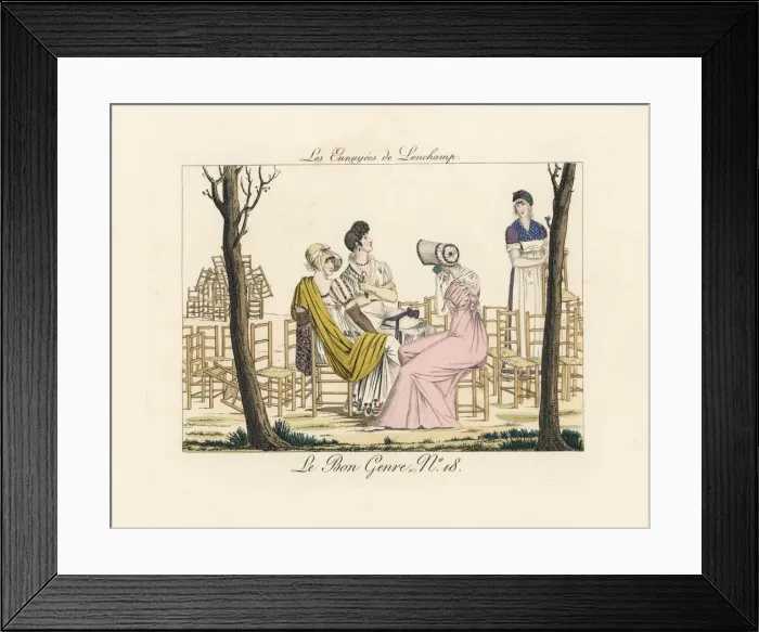Framed Print : The bored women of Longchamp racetrack Framed Print : The bored women of Longchamp racetrack