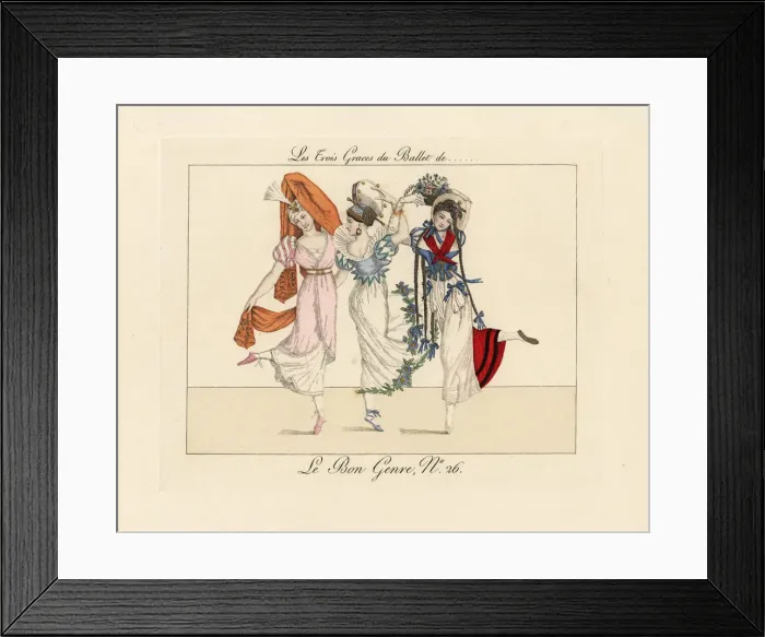 Framed Print : Three graces of the Ballet of Framed Print : Three graces of the Ballet of