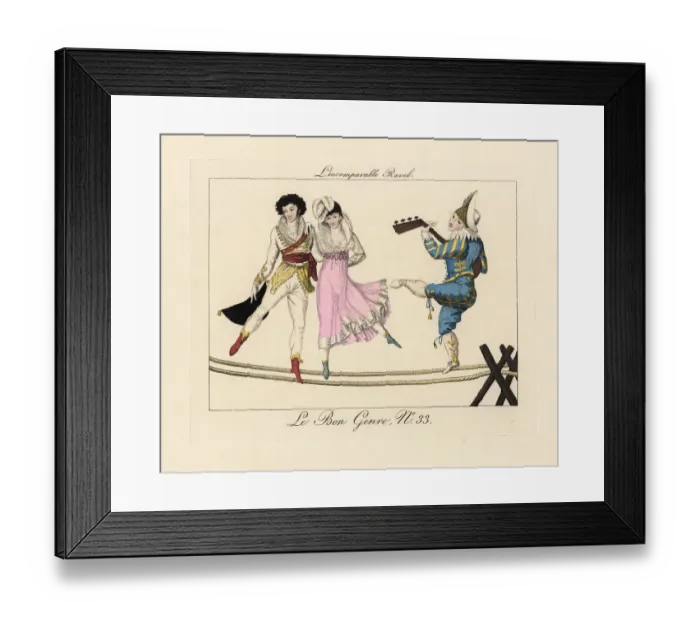 Framed Print : The Incomparable Ravel, French rope dancer Framed Print : The Incomparable Ravel, French rope dancer