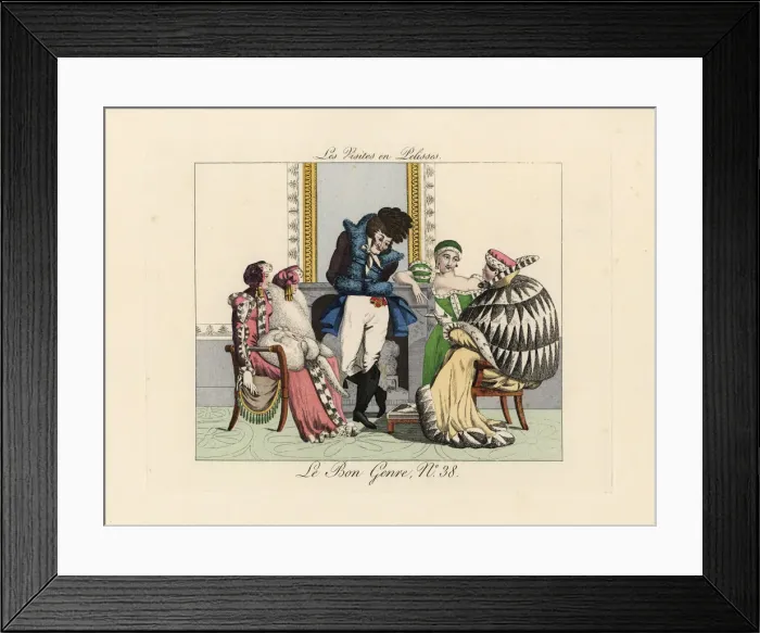 Framed Print : Visitors in Pelisses Framed Print : Visitors in Pelisses