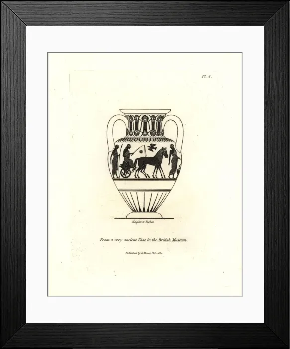 Framed Print : From a very ancient vase in the British Museum Framed Print : From a very ancient vase in the British Museum