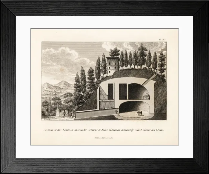 Framed Print : Section of the Tomb of Emperor Alexander Severus Framed Print : Section of the Tomb of Emperor Alexander Severus