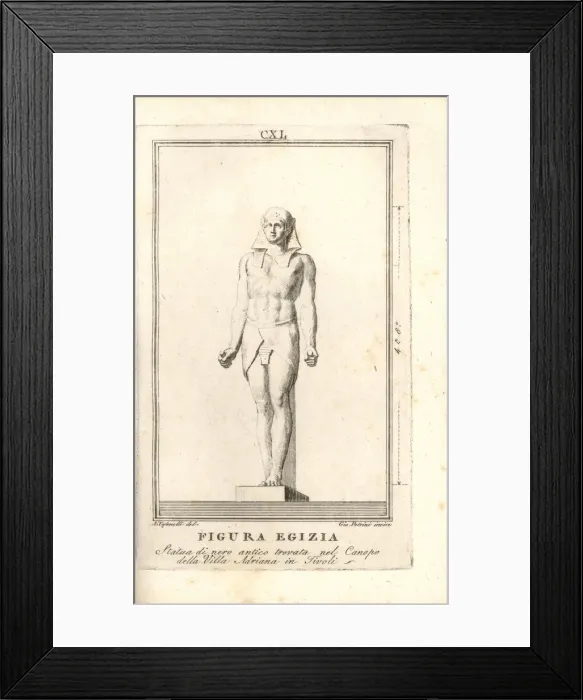 Framed Print : Statue of an Egyptian male figure in headdress Framed Print : Statue of an Egyptian male figure in headdress