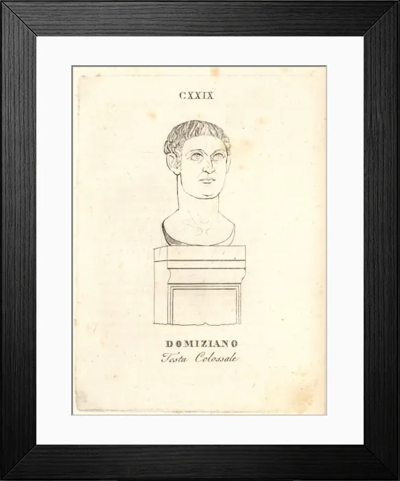 Framed Print : Head of Roman Emperor Domitian Framed Print : Head of Roman Emperor Domitian