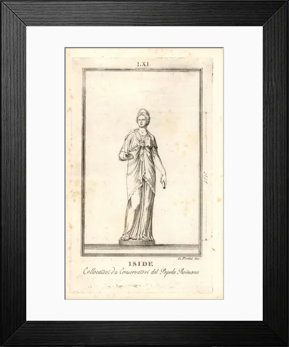 Framed Print : Statue of Egyptian goddess Isis Framed Print : Statue of Egyptian goddess Isis