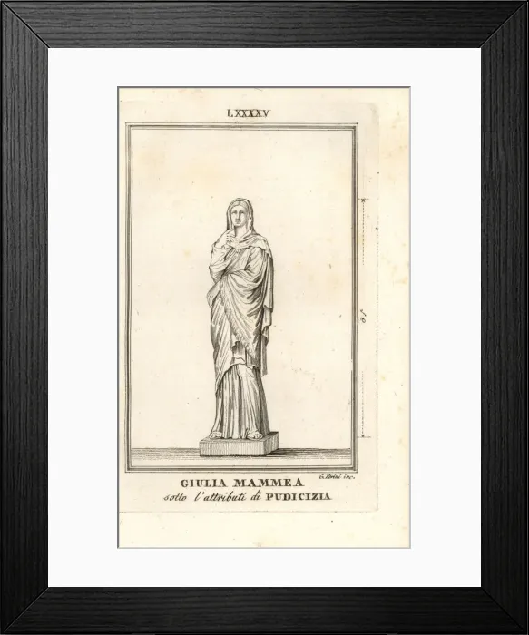 Framed Print : Statue of Julia Avita Mamaea with the attributes Framed Print : Statue of Julia Avita Mamaea with the attributes