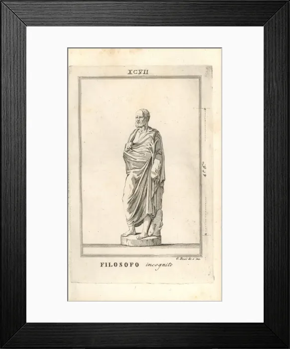 Framed Print : Unknown classical philosopher