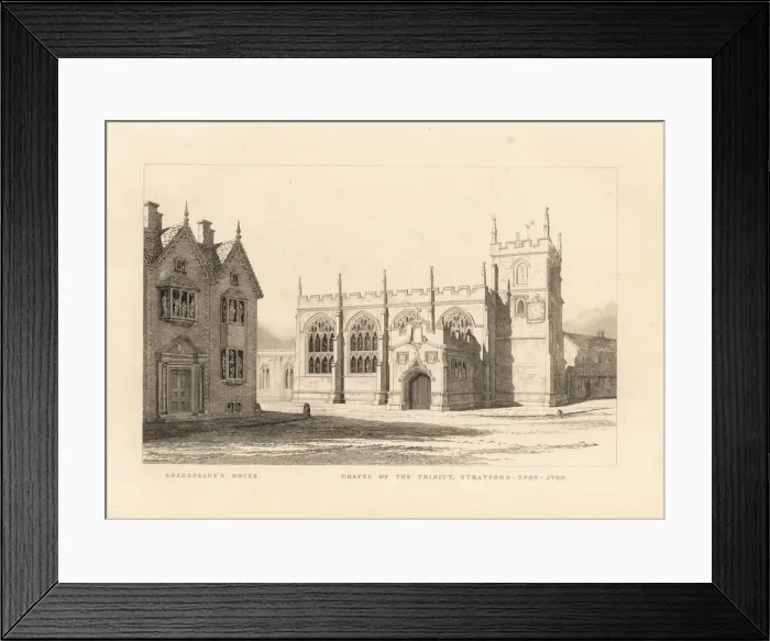 Framed Print : View of the Chapel of the Trinity next to Framed Print : View of the Chapel of the Trinity next to