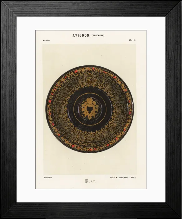 Framed Print : Platter from Avignon, Vaucluse, France Framed Print : Platter from Avignon, Vaucluse, France