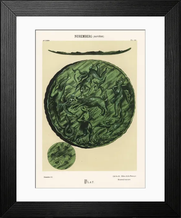 Framed Print : Platter from Nuremberg, Bavaria, 18th century Framed Print : Platter from Nuremberg, Bavaria, 18th century