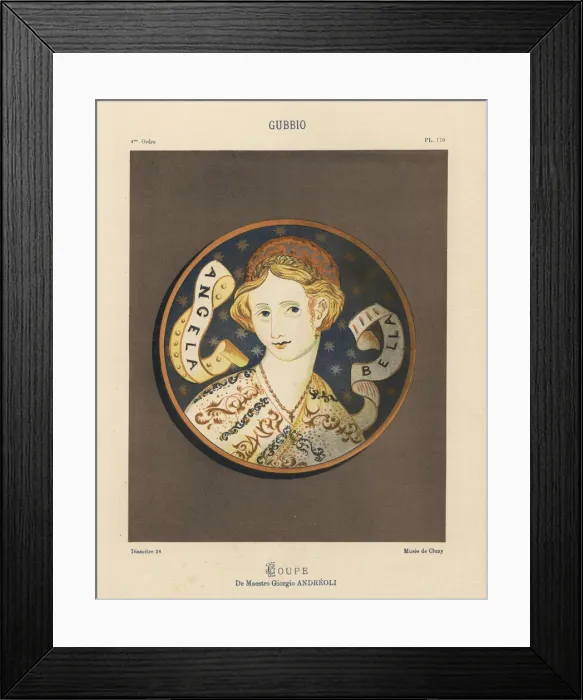 Framed Print : Lusterware dish by the Renaissance master Framed Print : Lusterware dish by the Renaissance master