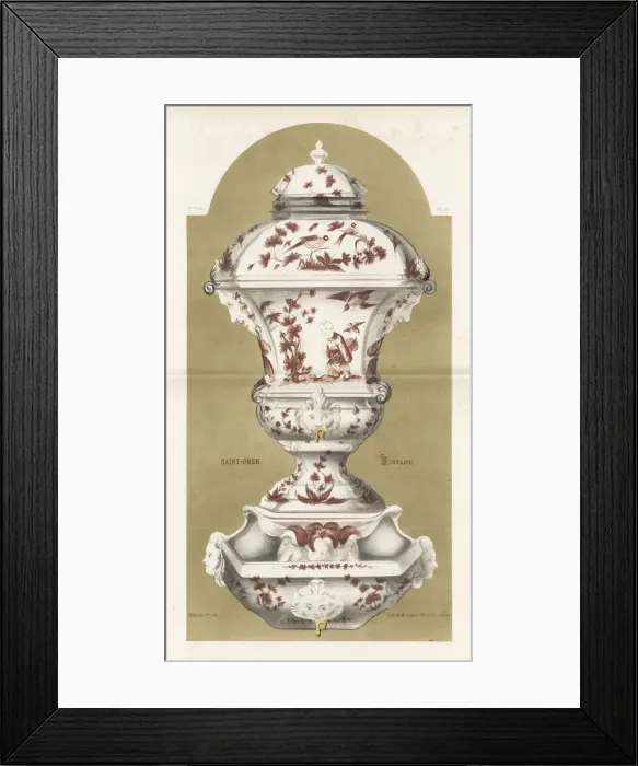Framed Print : Fountain vase from Saint Omer Framed Print : Fountain vase from Saint Omer