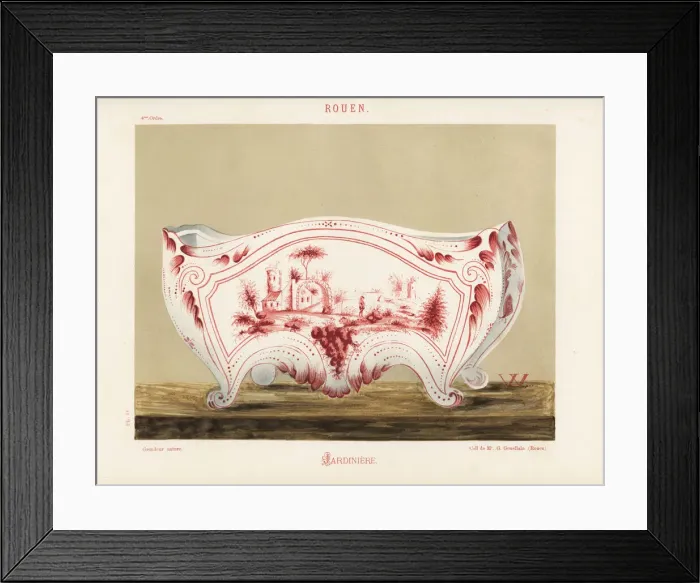 Framed Print : Planter or jardiniere from Rouen, France Framed Print : Planter or jardiniere from Rouen, France