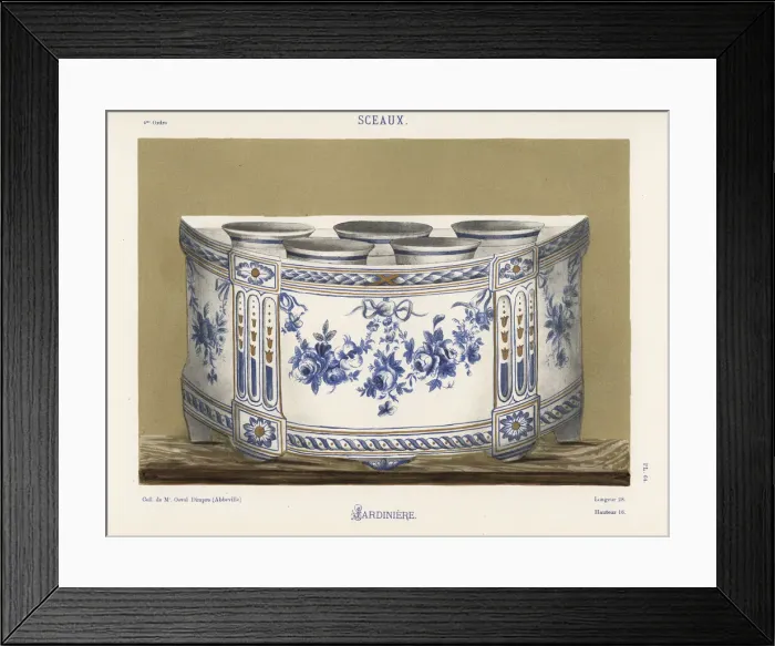 Framed Print : Planter or jardiniere from Sceaux, France Framed Print : Planter or jardiniere from Sceaux, France