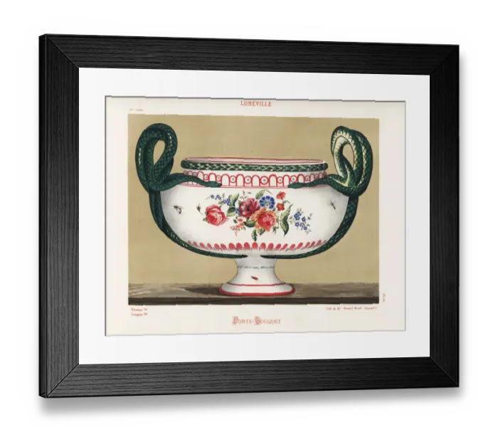 Framed Print : Porte-bouquet or flower vase from Luneville Framed Print : Porte-bouquet or flower vase from Luneville