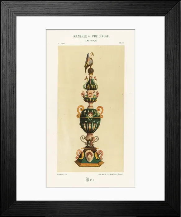 Framed Print : Epi de faitage from Manerbe or Pre-d Auge, Calvados Framed Print : Epi de faitage from Manerbe or Pre-d Auge, Calvados