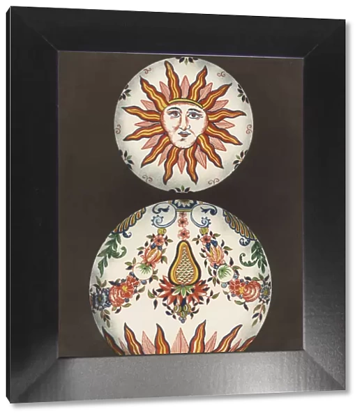 Ornamental ceramic sphere from Sinceny, France