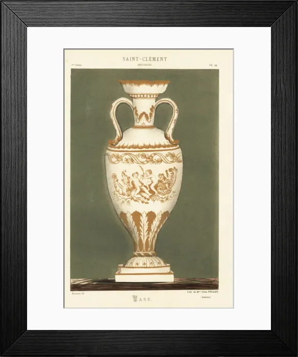 Framed Print : Vase from Saint-Clement, Meurthe, France Framed Print : Vase from Saint-Clement, Meurthe, France