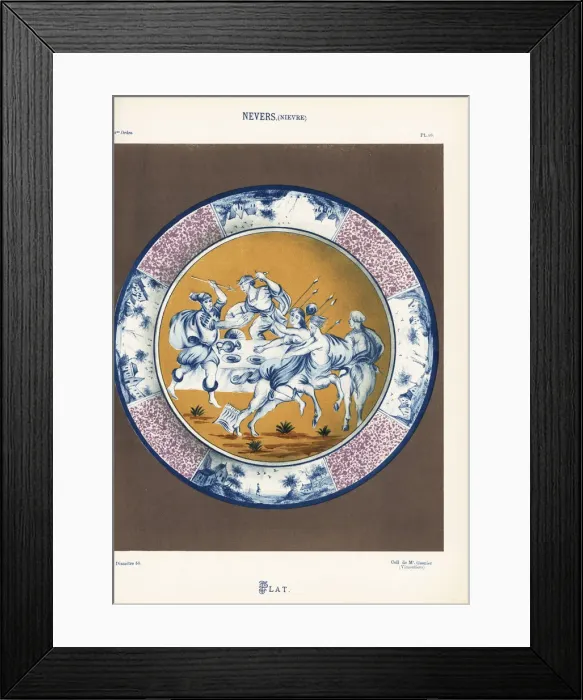 Framed Print : Plate from Nevers, France Framed Print : Plate from Nevers, France