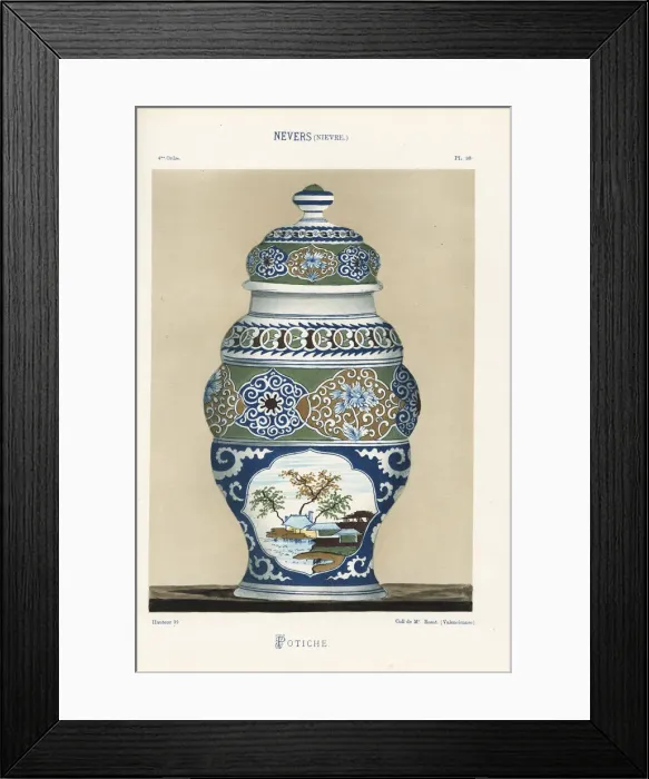 Framed Print : Potiche from Nevers, France Framed Print : Potiche from Nevers, France