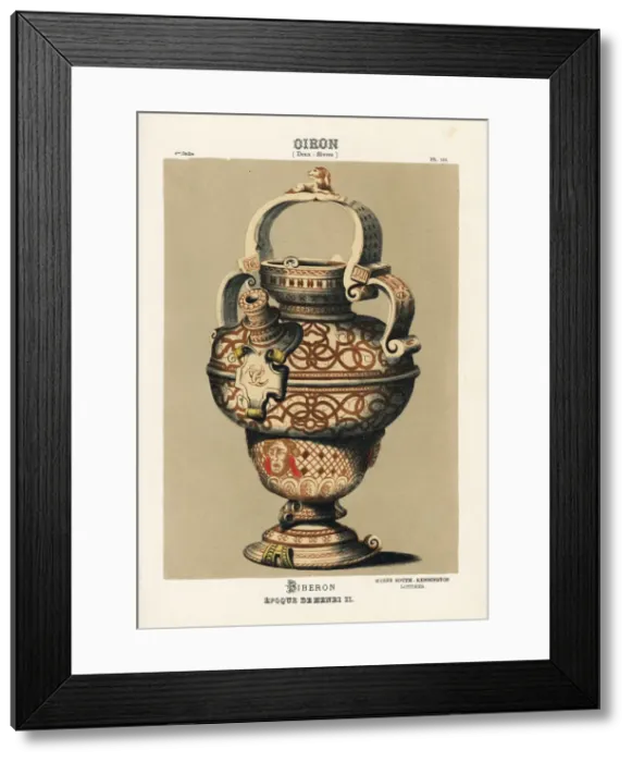 Framed Print : Biberon or bottle from Oiron, Deux-Sevres, France Framed Print : Biberon or bottle from Oiron, Deux-Sevres, France