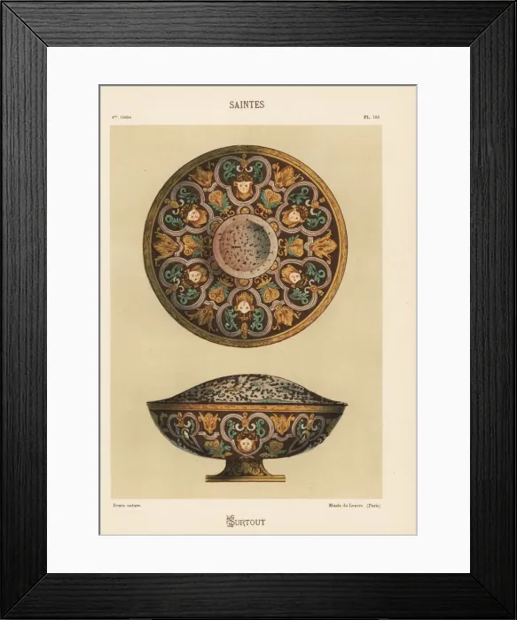 Framed Print : Surtout or centerpiece from Saintes, France Framed Print : Surtout or centerpiece from Saintes, France