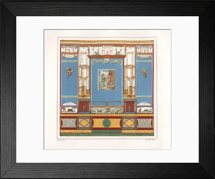 Framed Print : Theseus and Ariadne from a tablinum in Framed Print : Theseus and Ariadne from a tablinum in