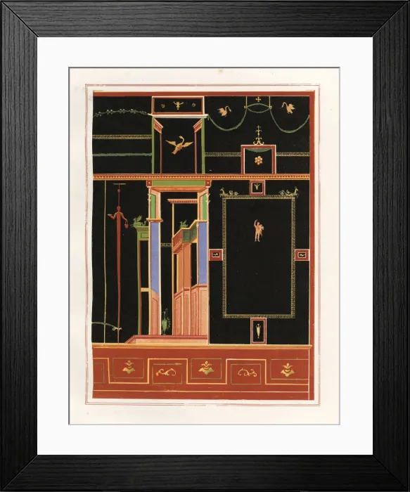 Framed Print : Mural from unidentified building in Pompeii Framed Print : Mural from unidentified building in Pompeii