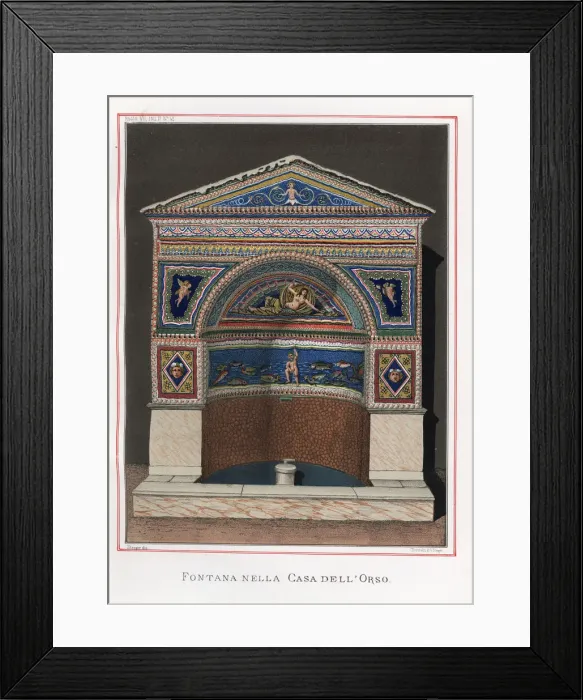 Framed Print : Fountain from Regio VII. II. 45, House of the Bear, Pompeii Framed Print : Fountain from Regio VII. II. 45, House of the Bear, Pompeii