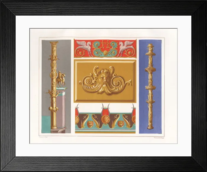 Framed Print : Columns and cornices from Pompeii Framed Print : Columns and cornices from Pompeii