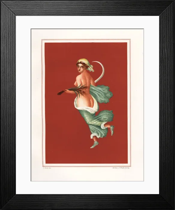 Framed Print : Allegorical figure of summer with sickle and wheat Framed Print : Allegorical figure of summer with sickle and wheat