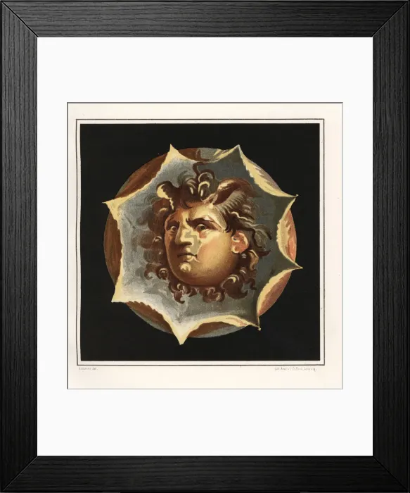 Framed Print : Wind god from the House of the Patrician or Framed Print : Wind god from the House of the Patrician or