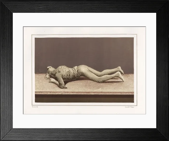 Framed Print : Plaster cast of a womans body from the Via Framed Print : Plaster cast of a womans body from the Via