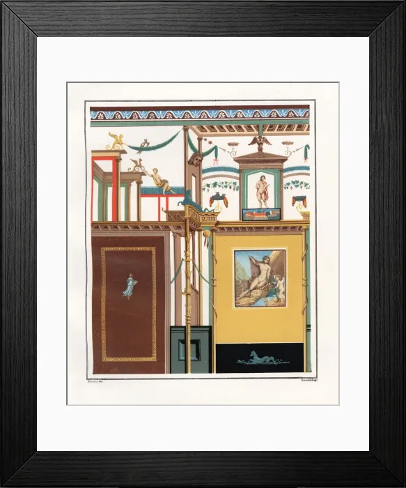 Framed Print : Narcissus contemplating his reflection in Framed Print : Narcissus contemplating his reflection in