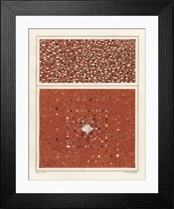 Framed Print : Floors with colourful marble stones from Framed Print : Floors with colourful marble stones from