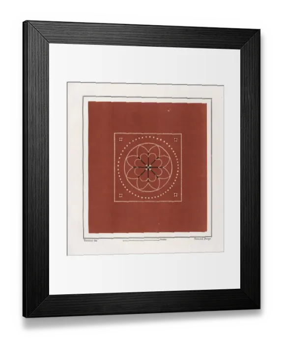 Framed Print : Floor mosaic from the new fullonica (fuller s