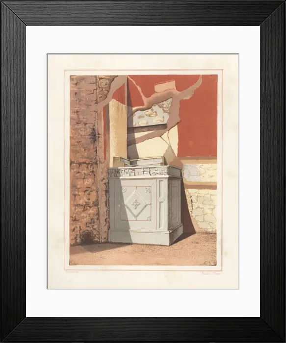 Framed Print : House altar in the house of the banker Lucius Framed Print : House altar in the house of the banker Lucius