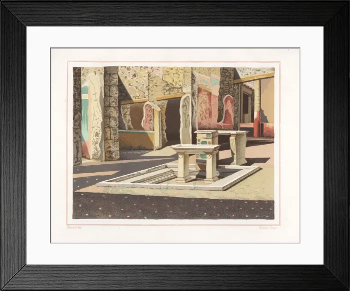 Framed Print : Atria of the new fullonica (fullers shop) Framed Print : Atria of the new fullonica (fullers shop)